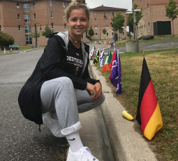 Paula Mennerich bei der Lacrosse-WM Paula Mennerich bei der Lacrosse-WM